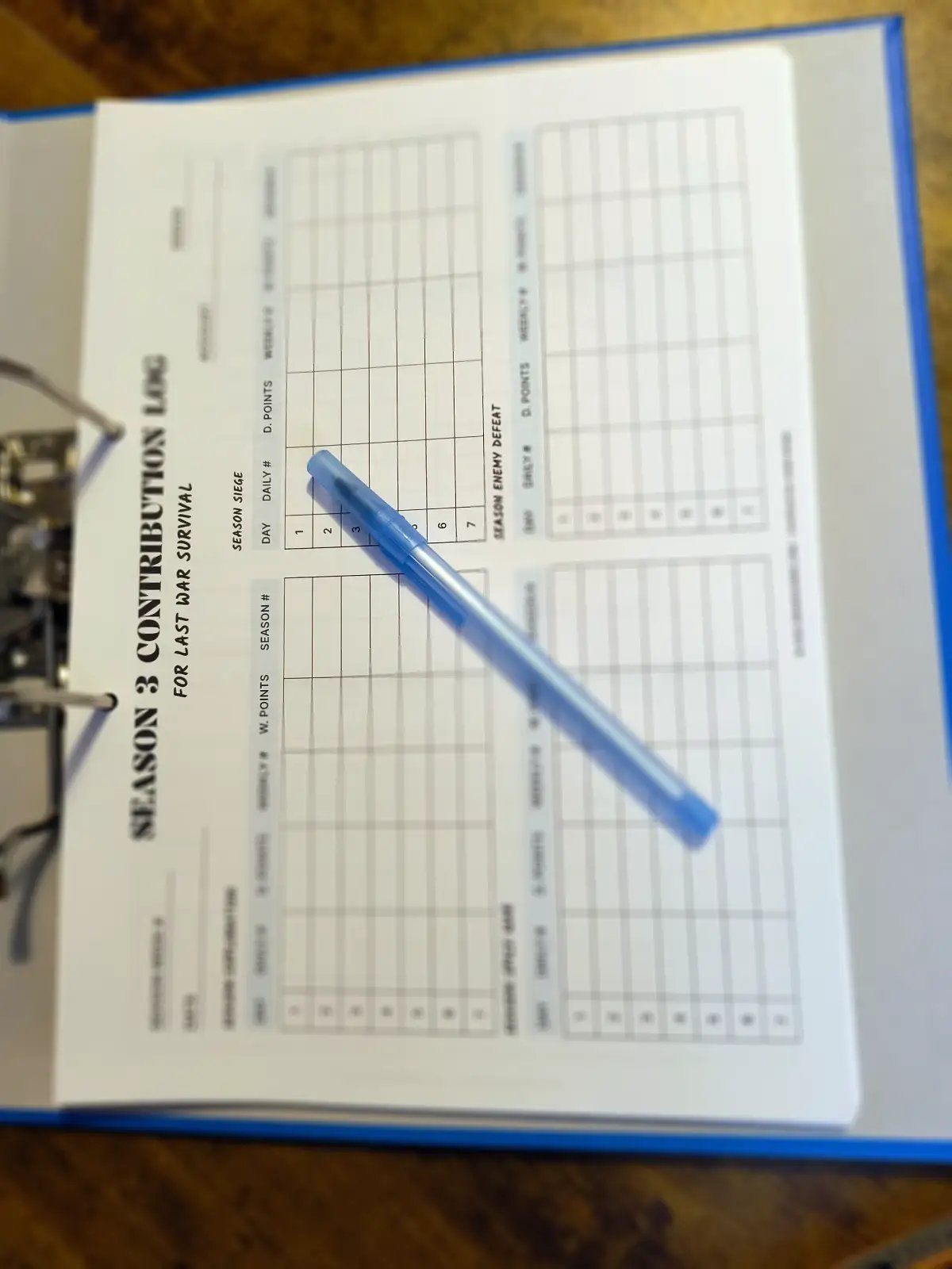 Season 3 Printable Planner Kit for Last War Survival product image (3)