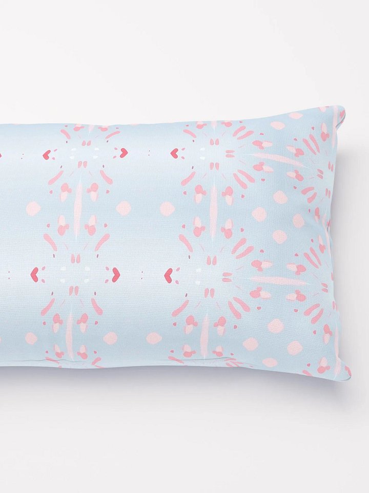 Pink Splashes & Red Hearts Pillow product image (2)