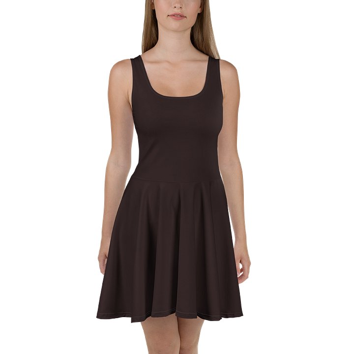 Mystique Brown All-Over Print Skater Dress product image (2)