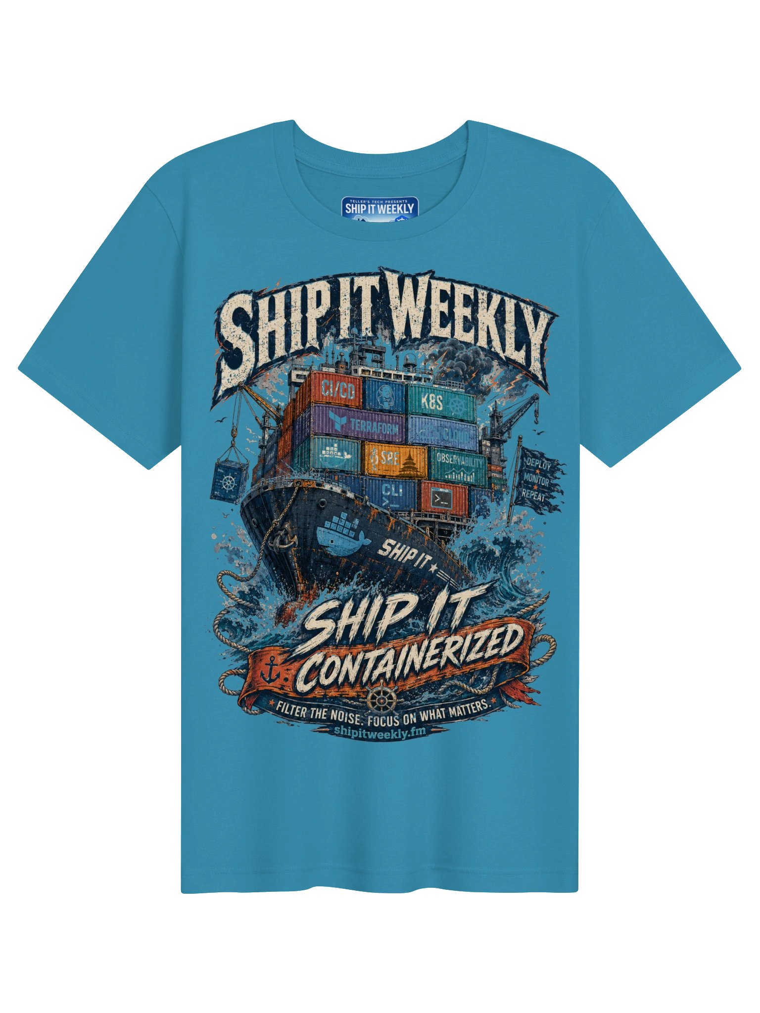 Ship It Containerized | Ship It Weekly DevOps Tee product image (1)
