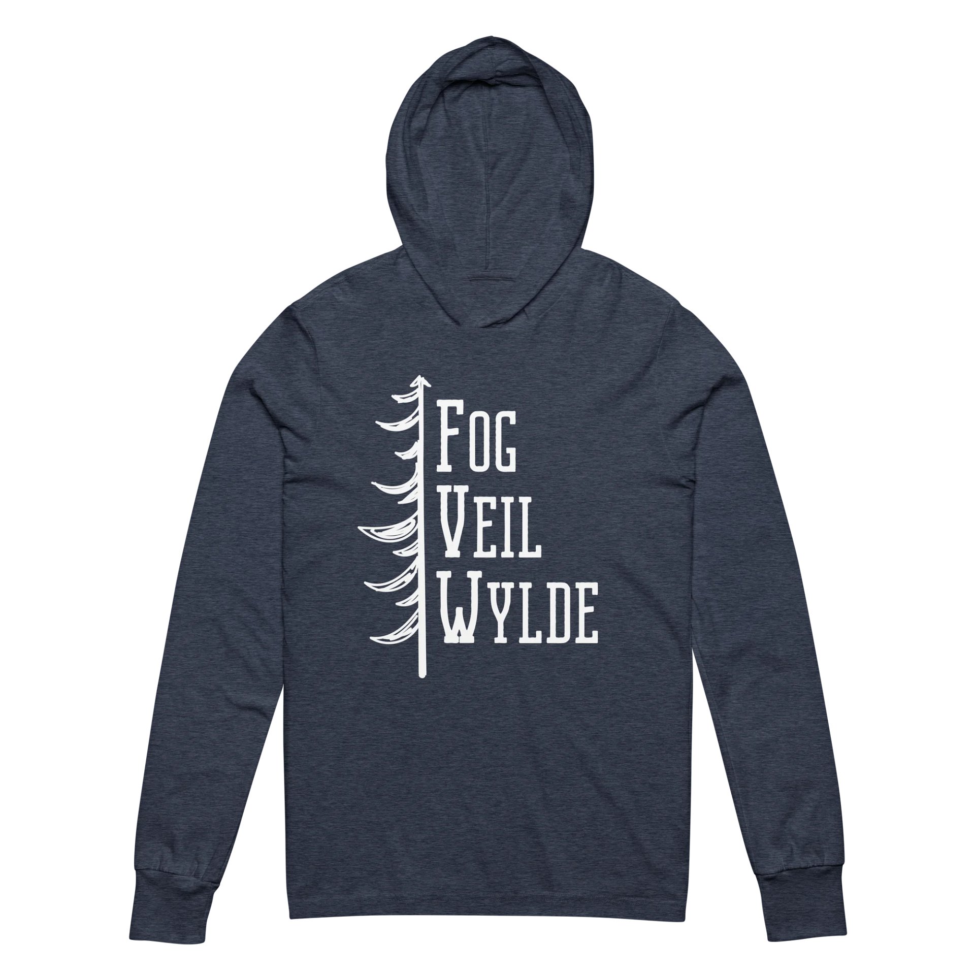 Timber Logo in White | Soft Triblend | Unisex Hoodie Shirt product image (2)