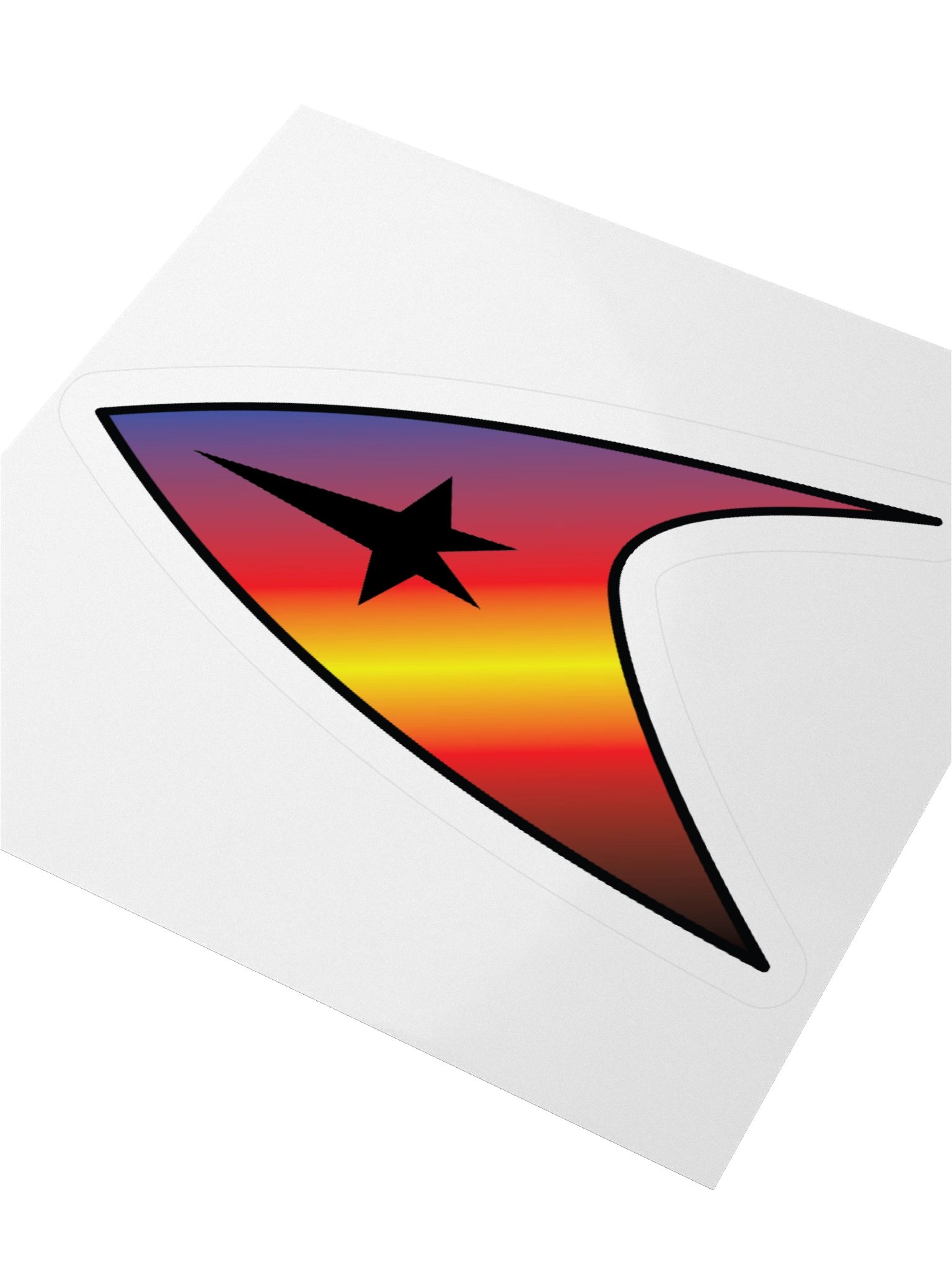 Polyamory Pride Gradient Starfleet Sticker product image (7)