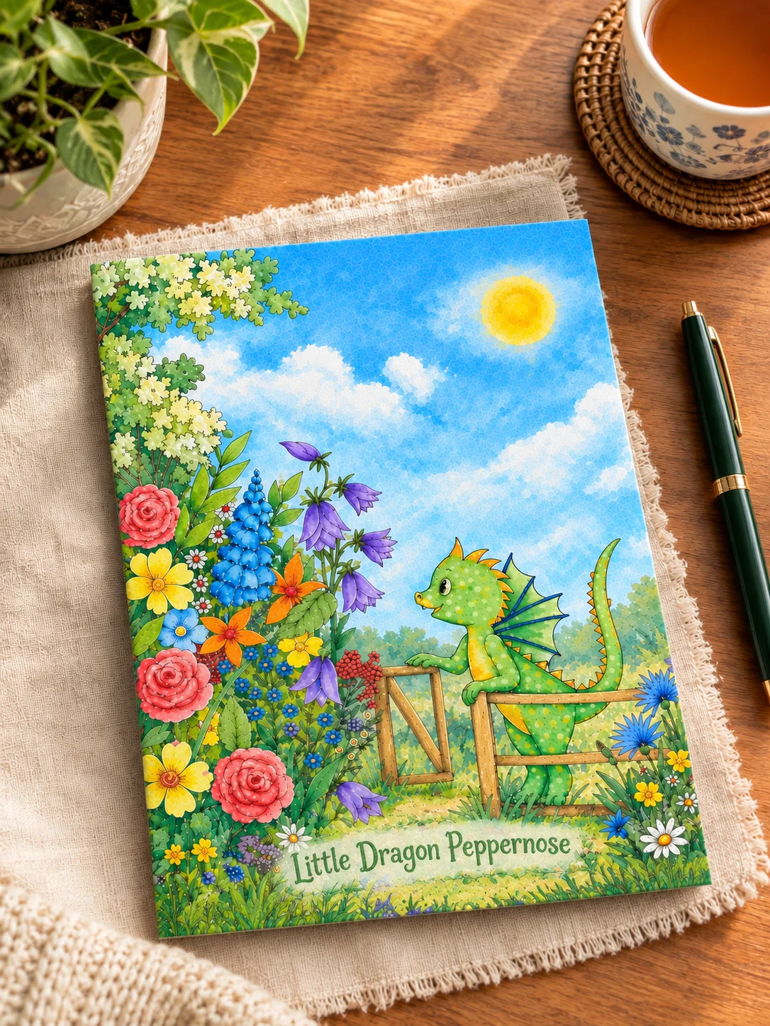 Little Dragon Peppernose's Garden Gate — Printable Notebook Cover product image (6)