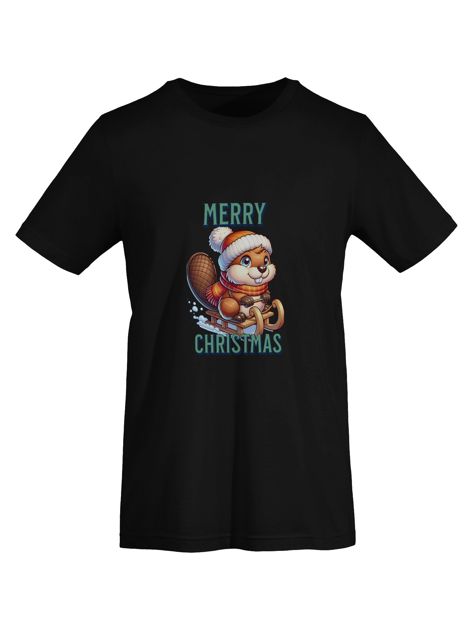 Merry Beaver Christmas T-Shirt product image (19)
