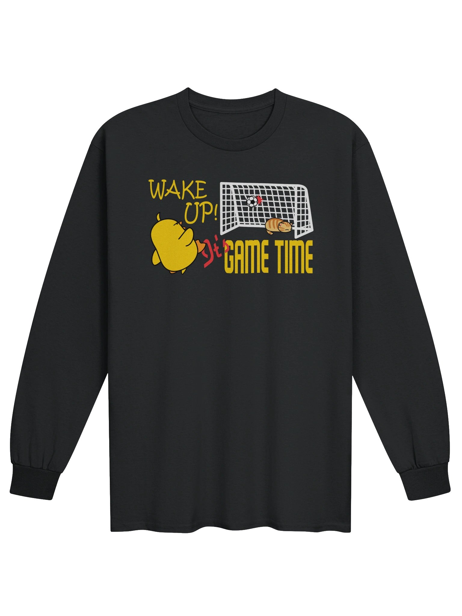 Soccer Cat (WAKE UP, It's GAME TIME) - Unisex Adult Long Sleeve T-shirt product image (10)