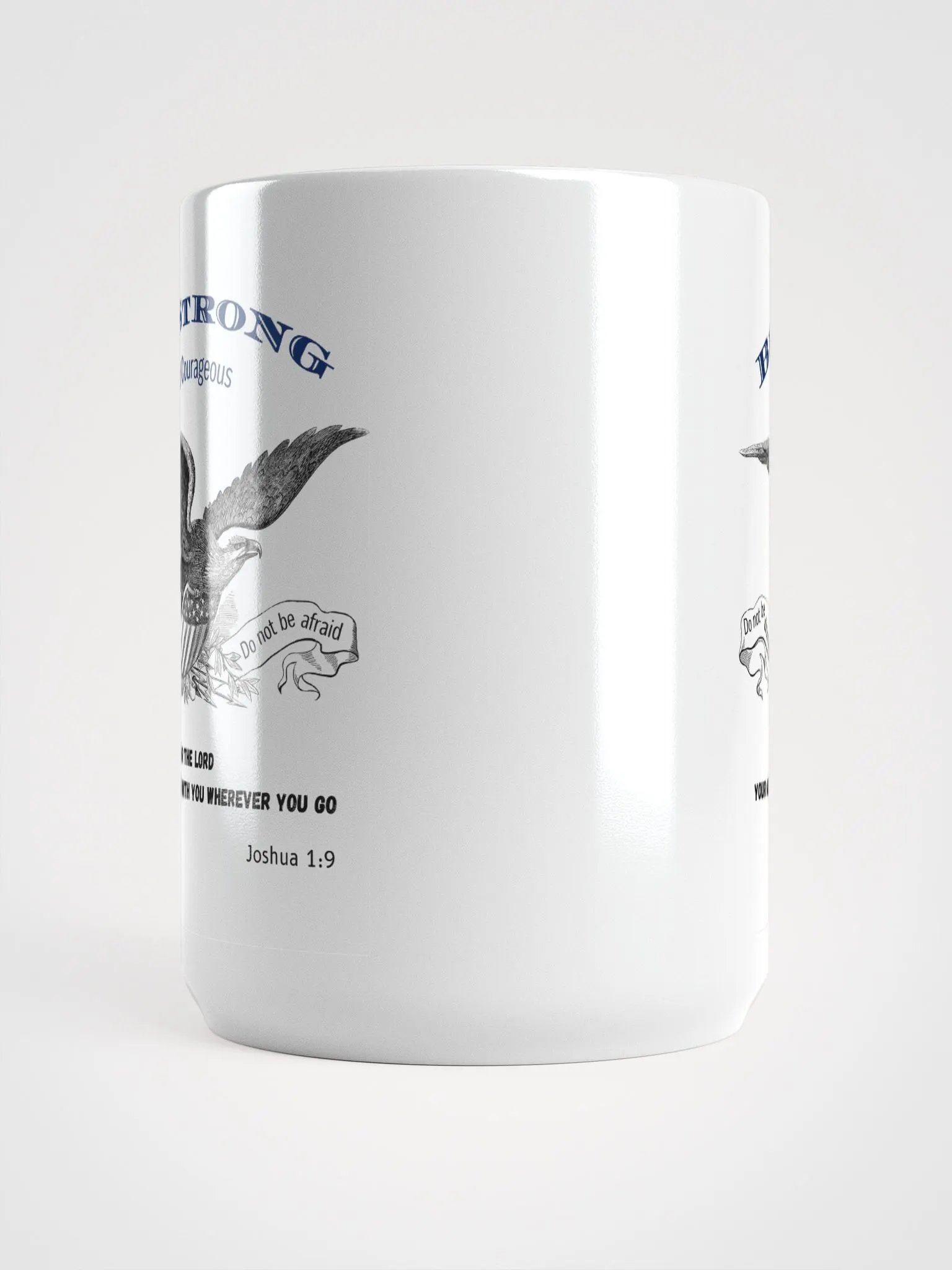 "Be Strong & Courageous" - Joshua 1:9 Bible Verse Mug product image (4)