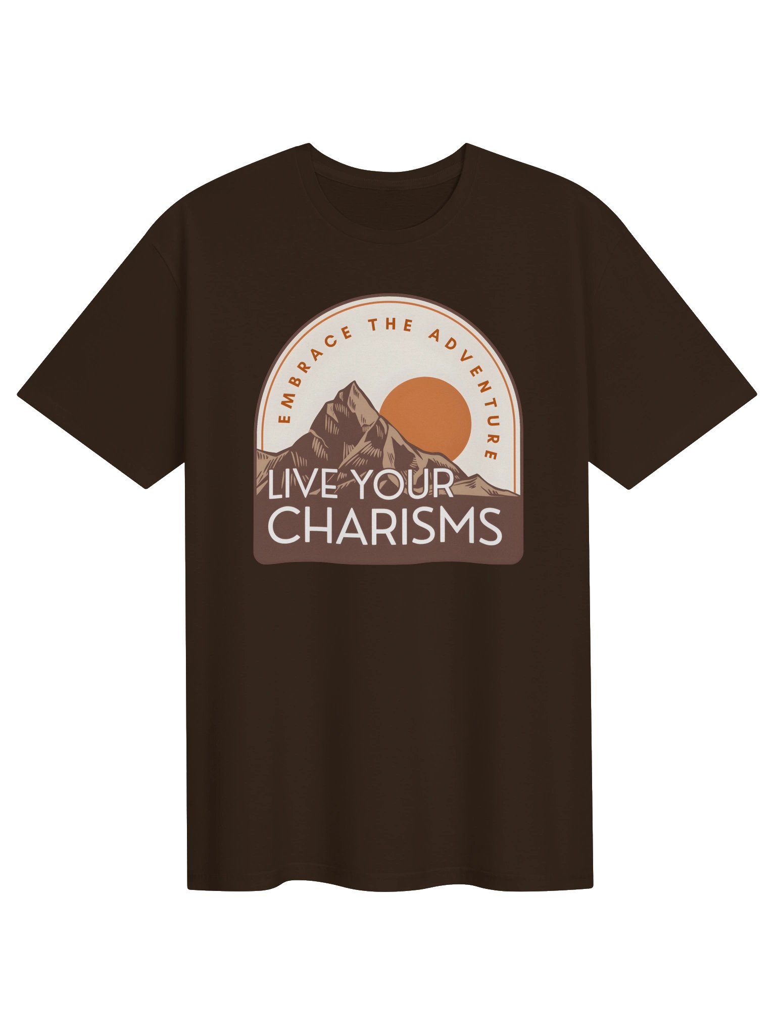 Live Your Charisms Tee - Brown product image (1)