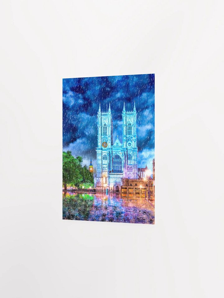 Westminster Abbey In The Rain Studio Art Print product image (2)
