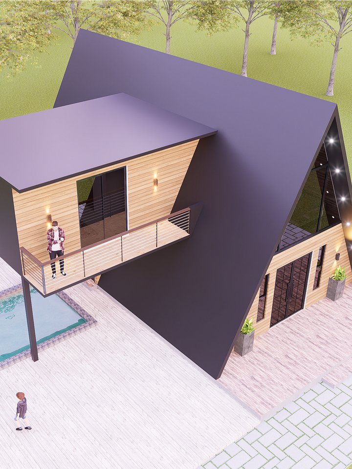 2 Storey A-Frame 3BHK House product image (2)