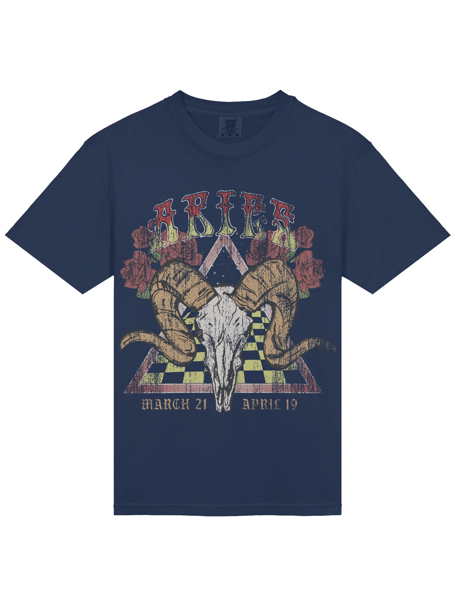 Aries Zodiac Shirt – March 21 to April 19 Vintage Astrology Graphic Tee product image (15)