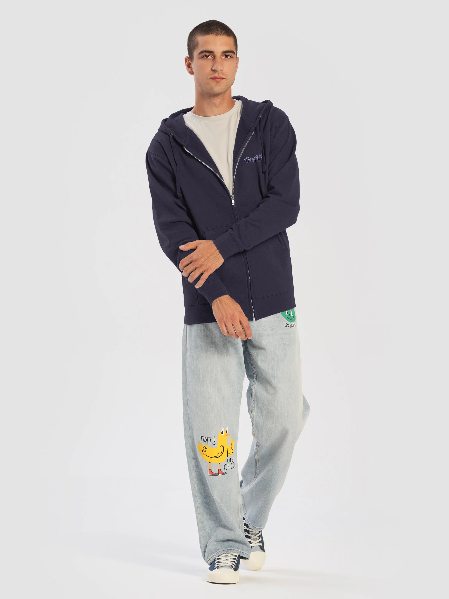 Bayfield Island Cursive Logo Zip Hoodie product image (15)
