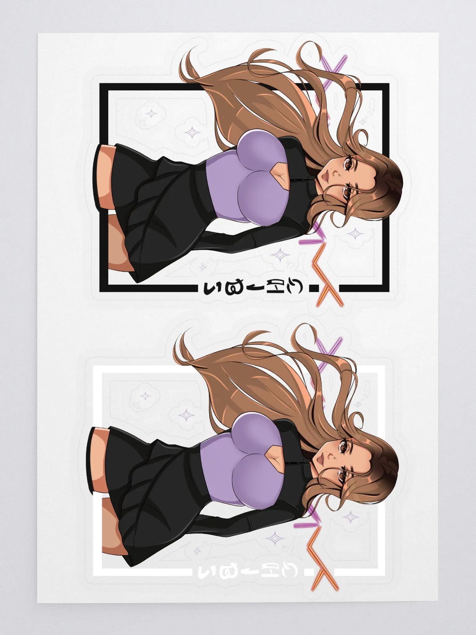 2-PACK LILAC CHIBS STICKERS - B/W ED. product image (3)