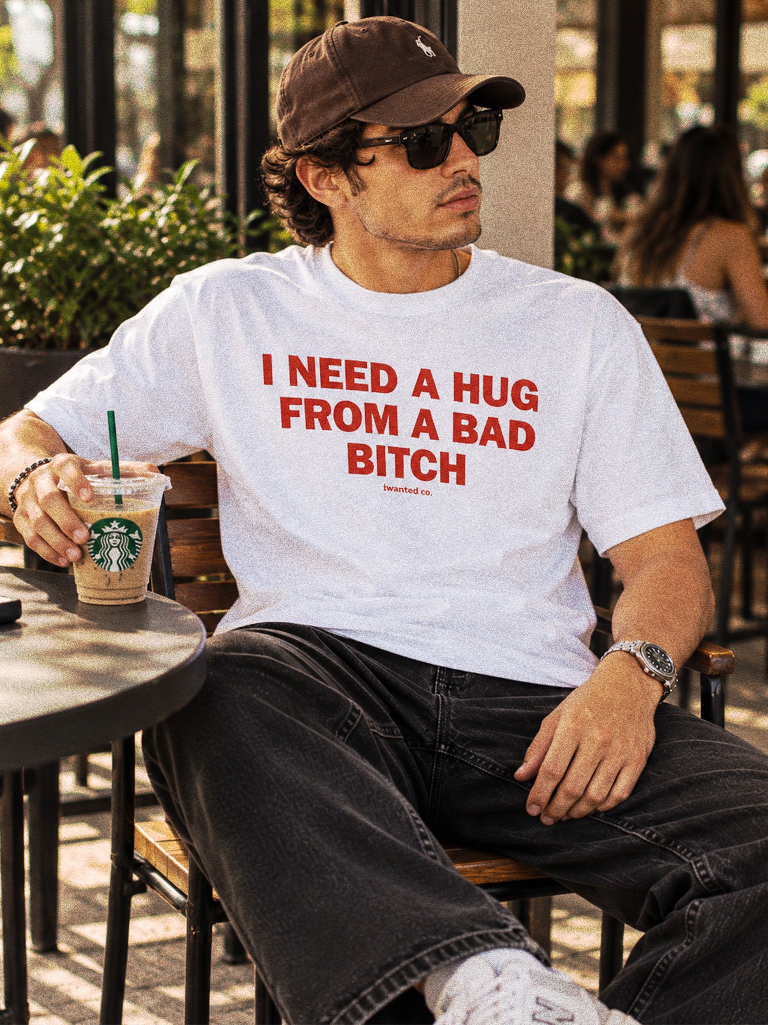 I Need a Hug From a Bad Bitch Tee product image (1)