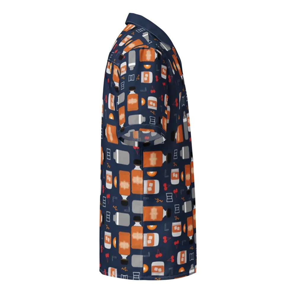 Bourbon Vibes Patterned Hawaiian Shirt product image (10)