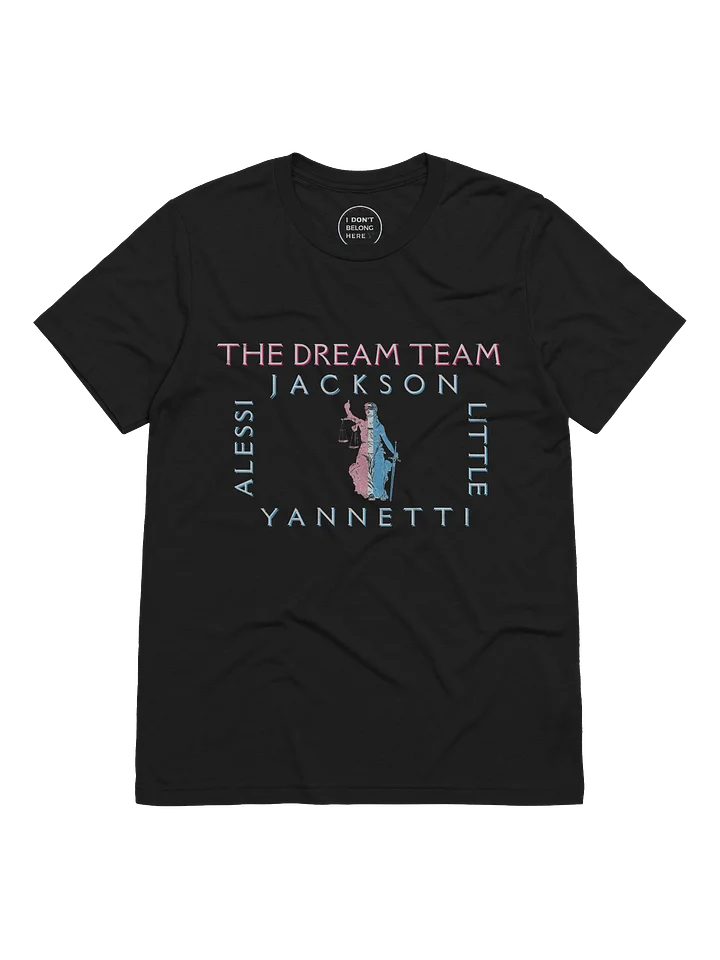 THE DREAM TEAM BLACK UNISEX T-SHIRT - IDBH Logo product image (1)