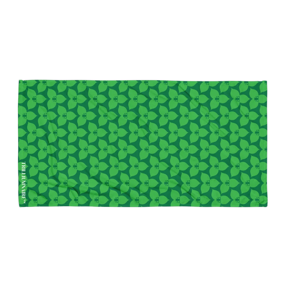 Trilliumnaire™ Icon Green Beach Towel product image (1)