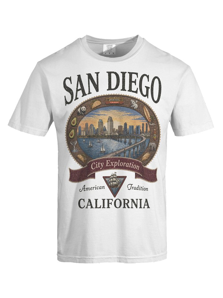 Vintage San Diego Shirt, California Graphic Tee, Comfort Colors 1717 Coastal Travel Souvenir T-Shirt product image (28)