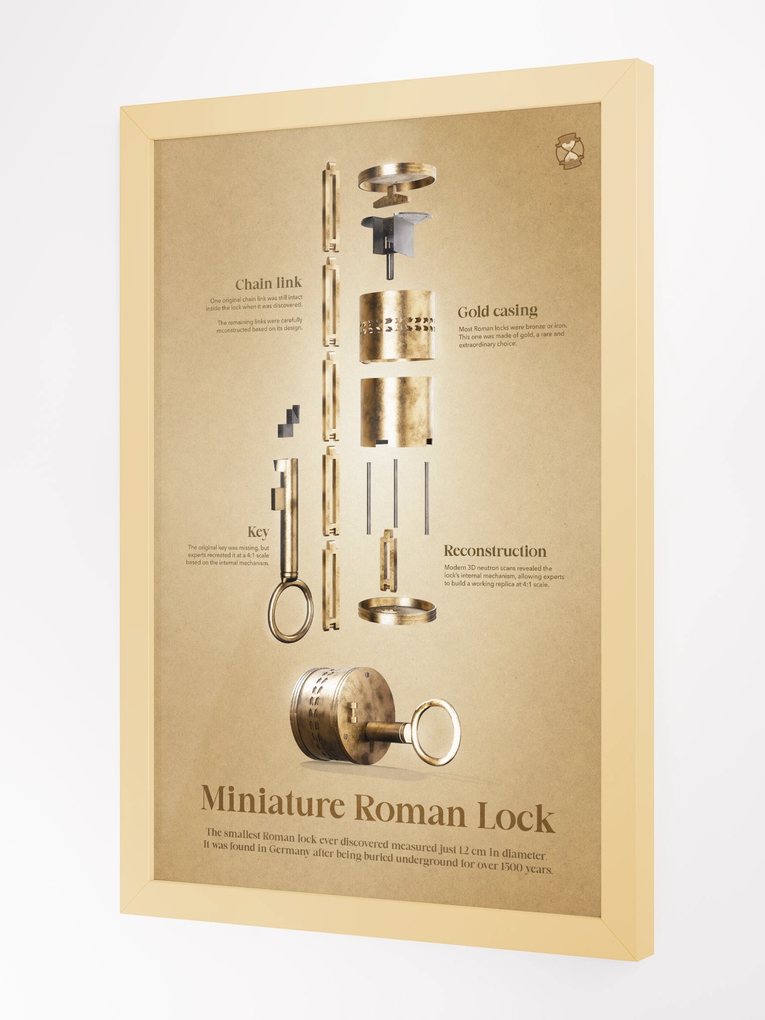 Miniature Roman Lock (Framed Poster) product image (4)
