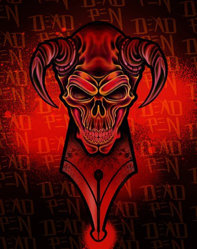 DarkPen - Created on Twitch Stream earlier today. @D3adP3n

#dark #digitalart #skull #redskull #d3adp3n #digitalpainting #tat...