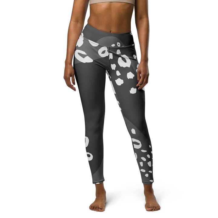 Grey Animal Print Yoga Leggings product image (2)