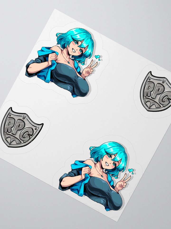Selphie the Slime Girl - Pixel Art - Sticker Sheet! product image (2)