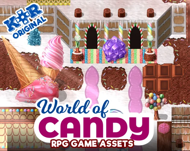 KR World of Candy RPG Tileset for RPGs product image (1)