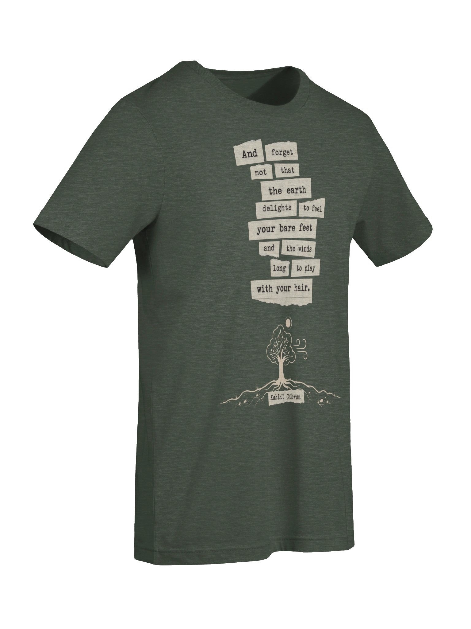 Kahlil Gibran Quote Shirt, Nature Lover Tree Graphic Tee product image (8)