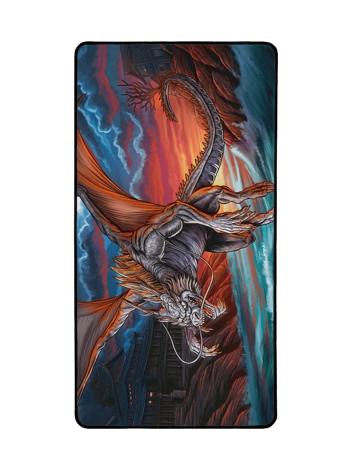 'Elder Dragon' Hand Drawn Playmat by DarkSideTokens! product image (2)