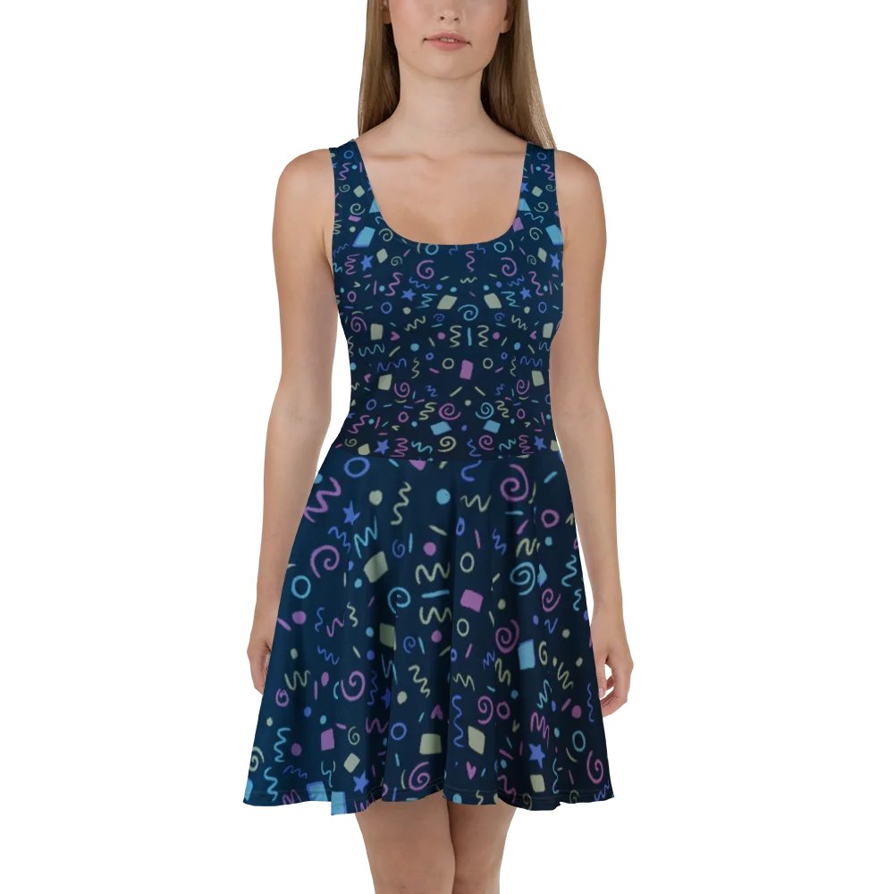 Arcade Pattern Skater Dress product image (2)