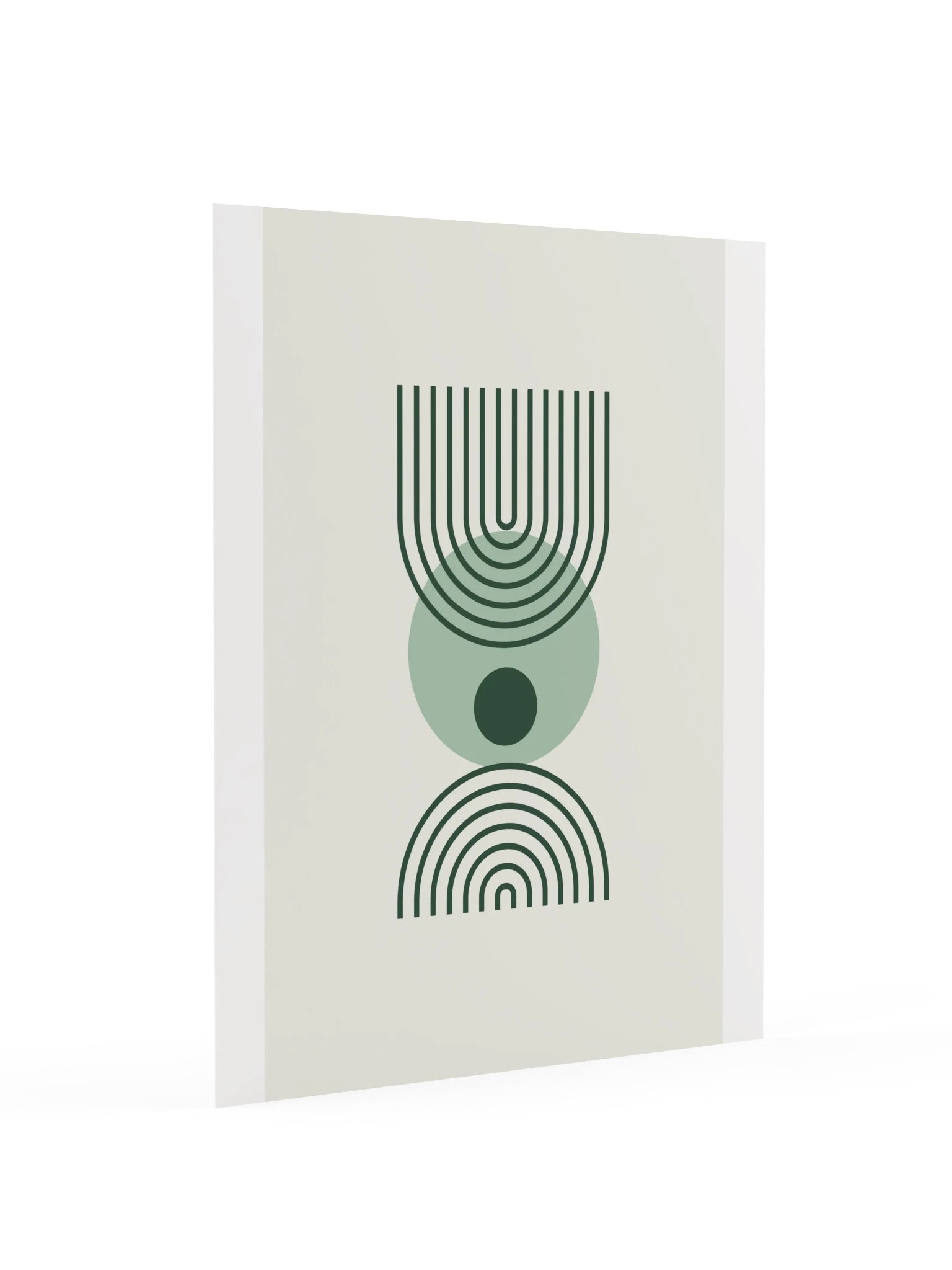 Green Line Arch Print | Boho Bathroom Wall Art product image (4)