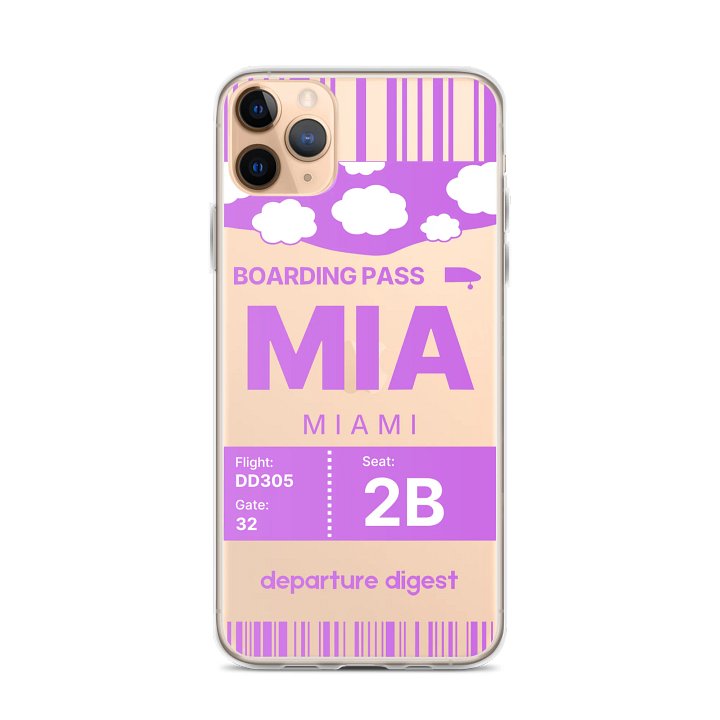 MIA: Miami Boarding Pass Case (iPhone) product image (1)