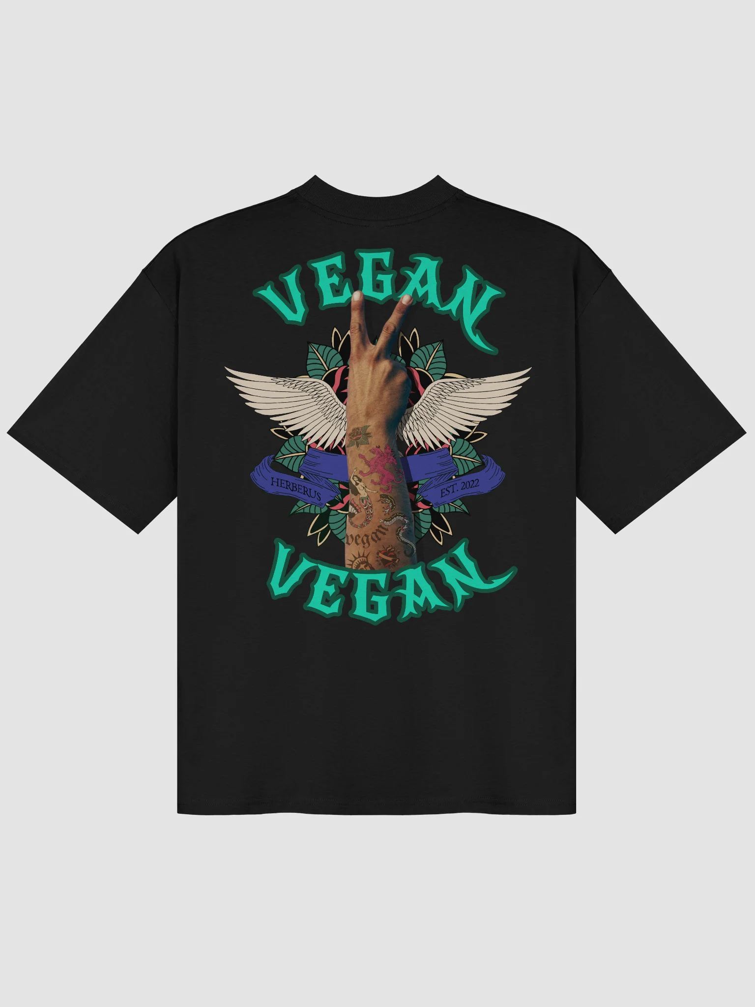 Vegan Tattoo Oversized Tee product image (3)