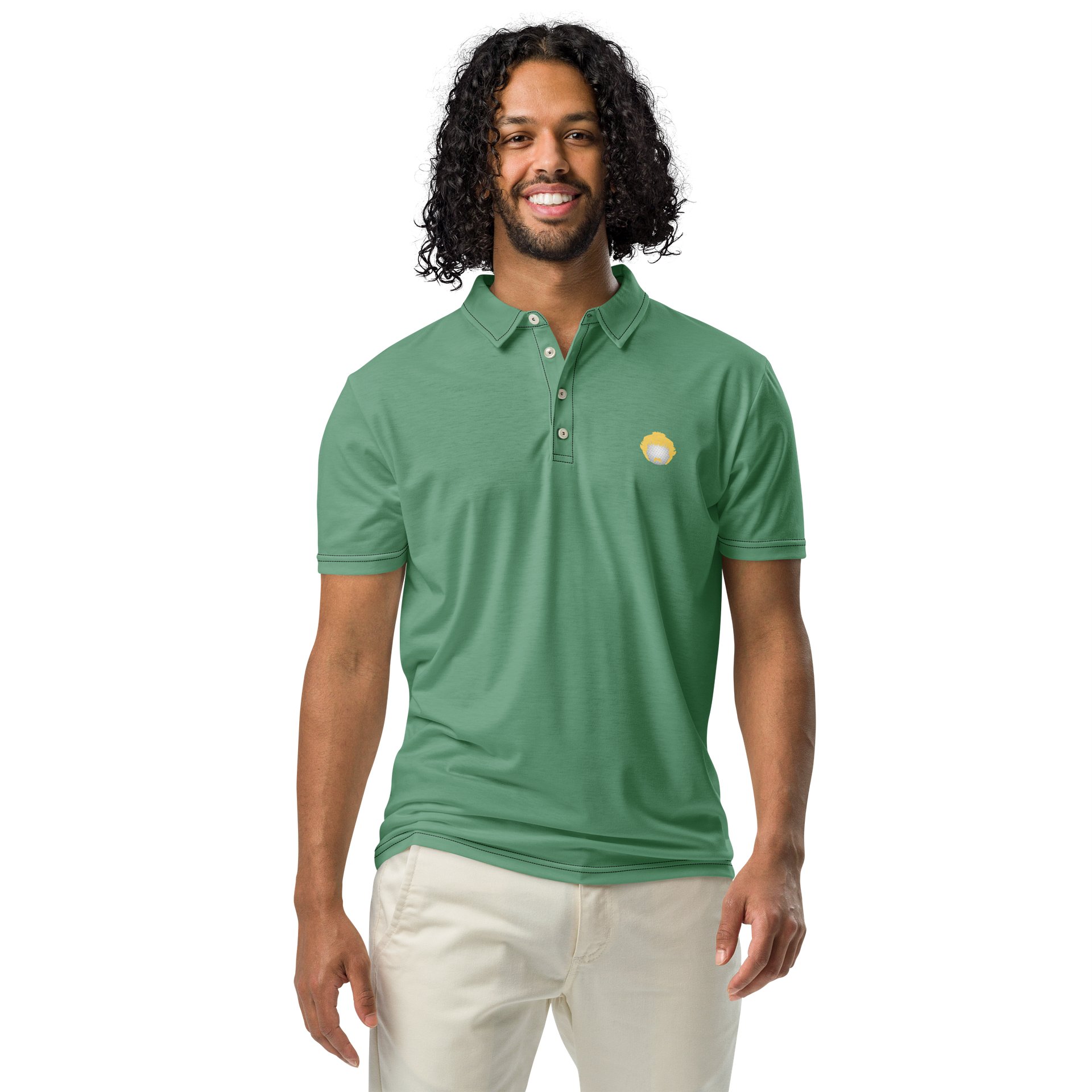 Golf Logo Summer Green Printed Polo product image (4)