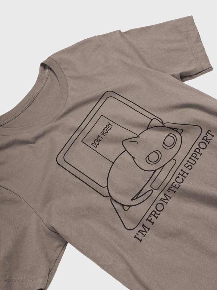 Cat on Laptop (Black Print) - Unisex Adult Super Soft Lightweight T-shirt product image (2)