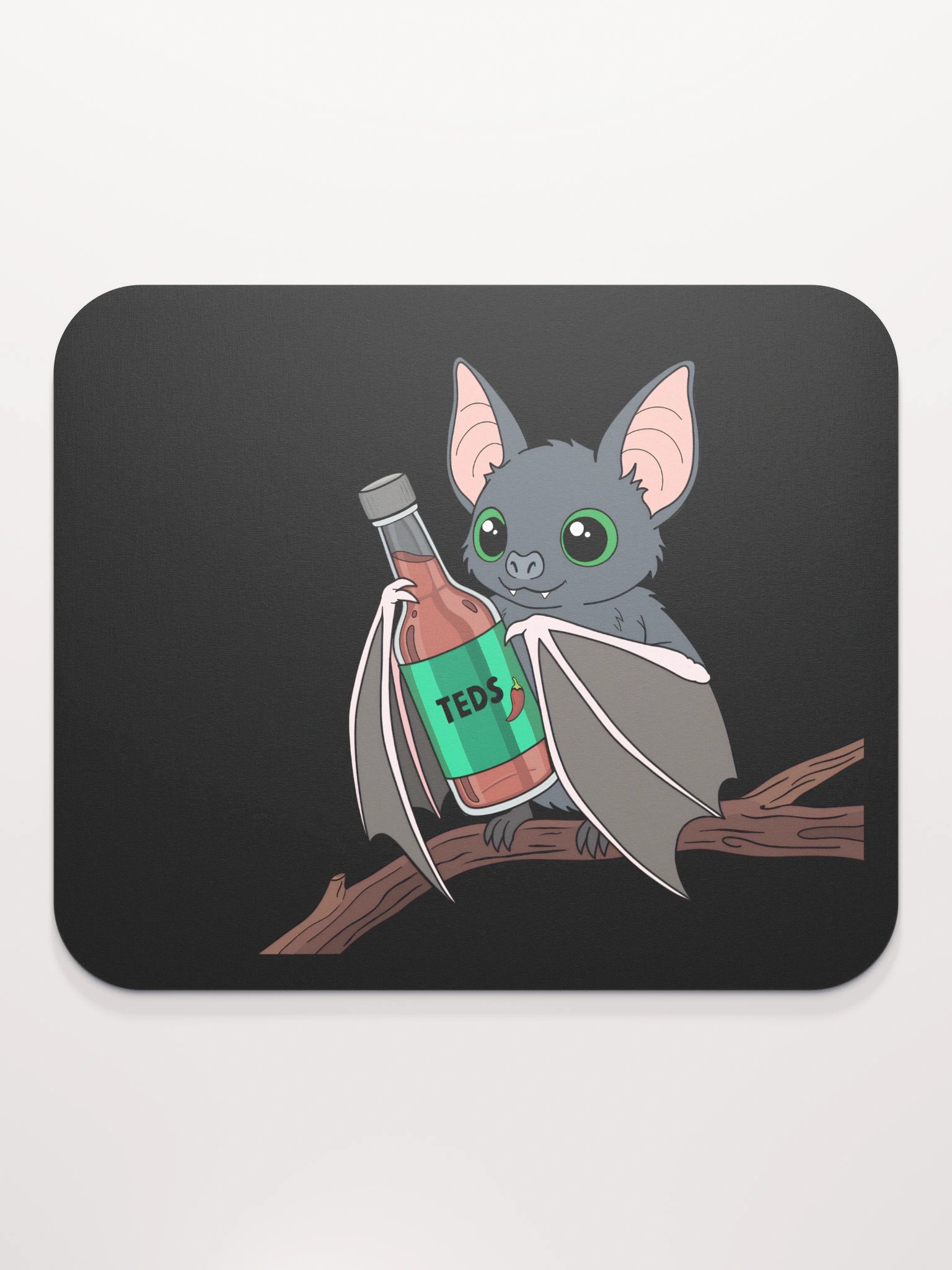 Spicy Bat - Black Mouse Pad product image (2)