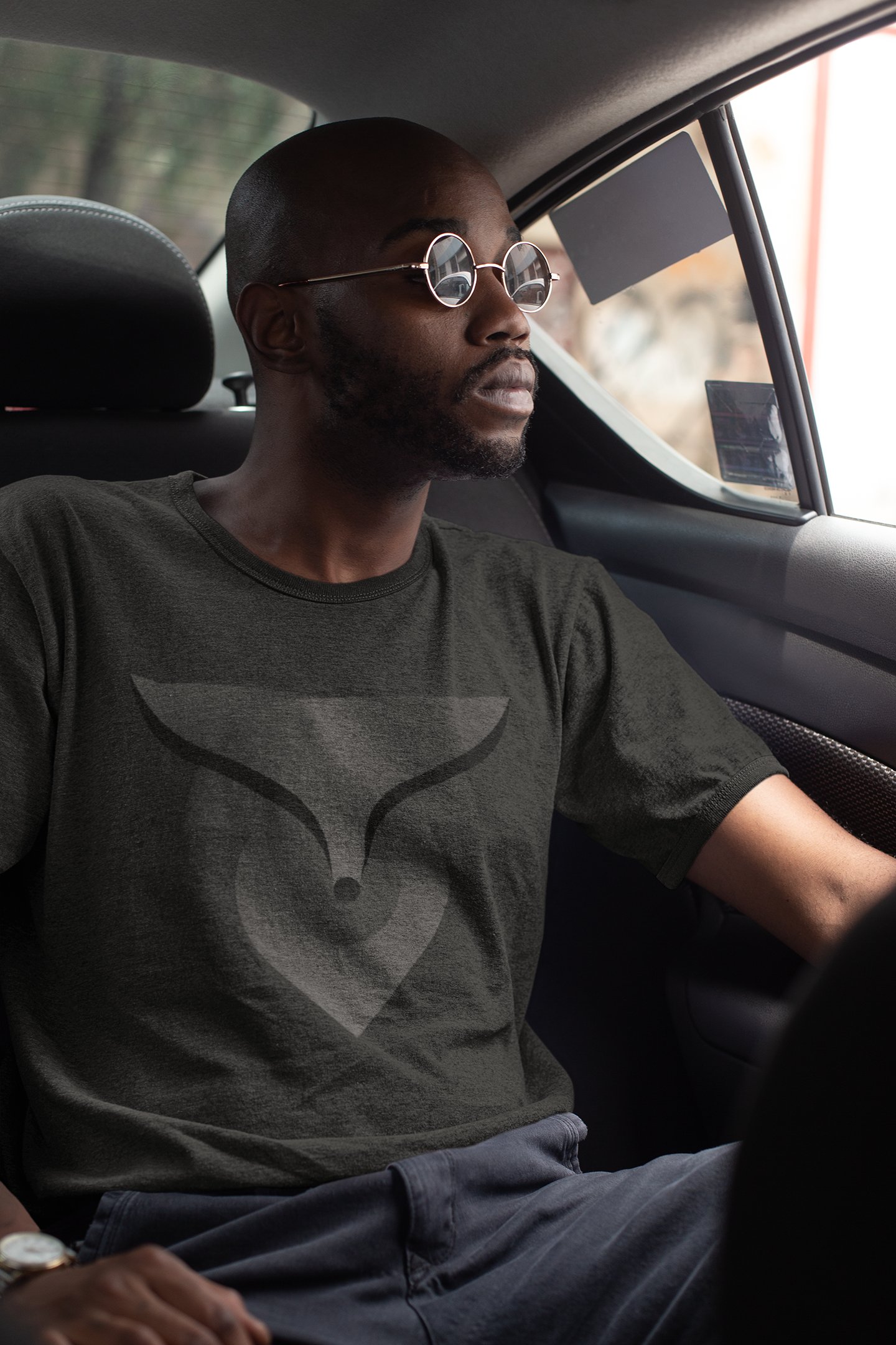foXnoMad Logo Vintage Tee (Matte Black) product image (7)