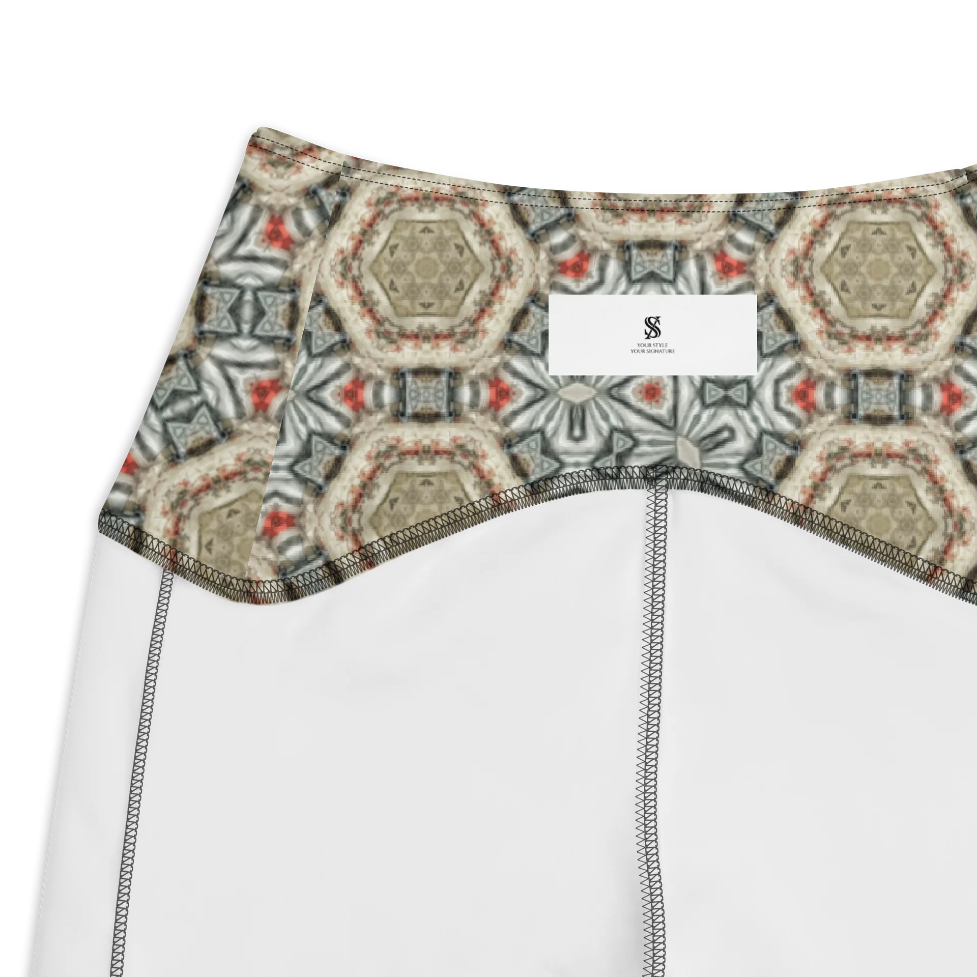 Geometric Floral Tile Pocket Leggings product image (12)