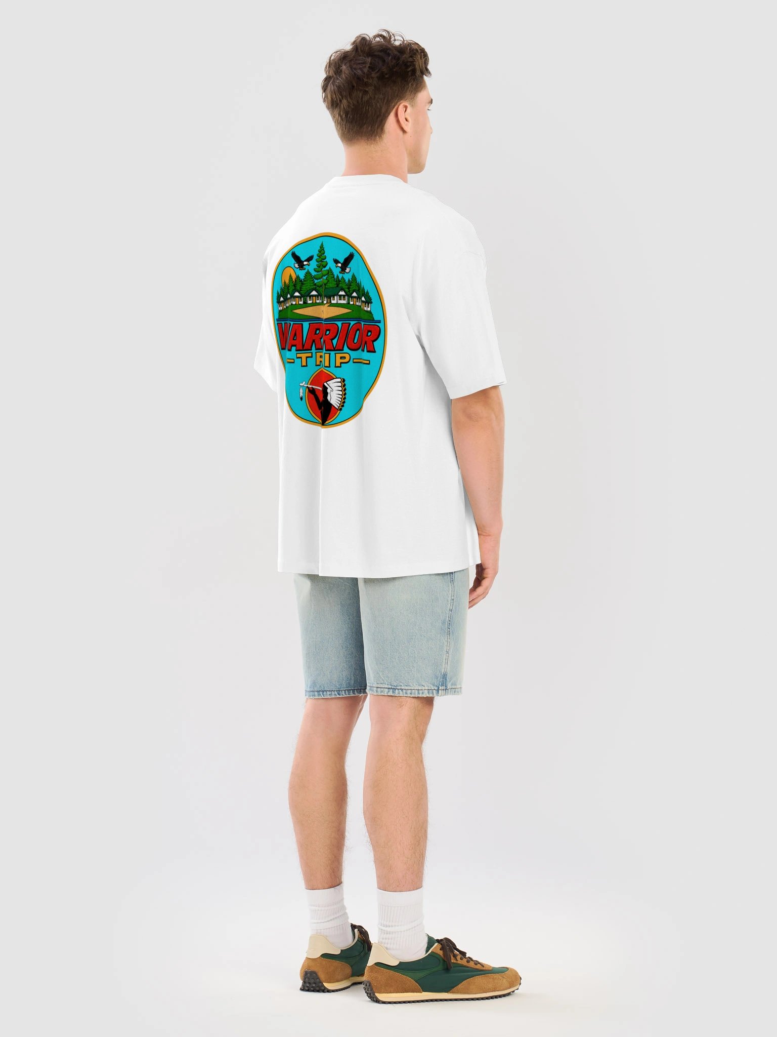 Warrior VIII Oversized Tee (White) product image (8)