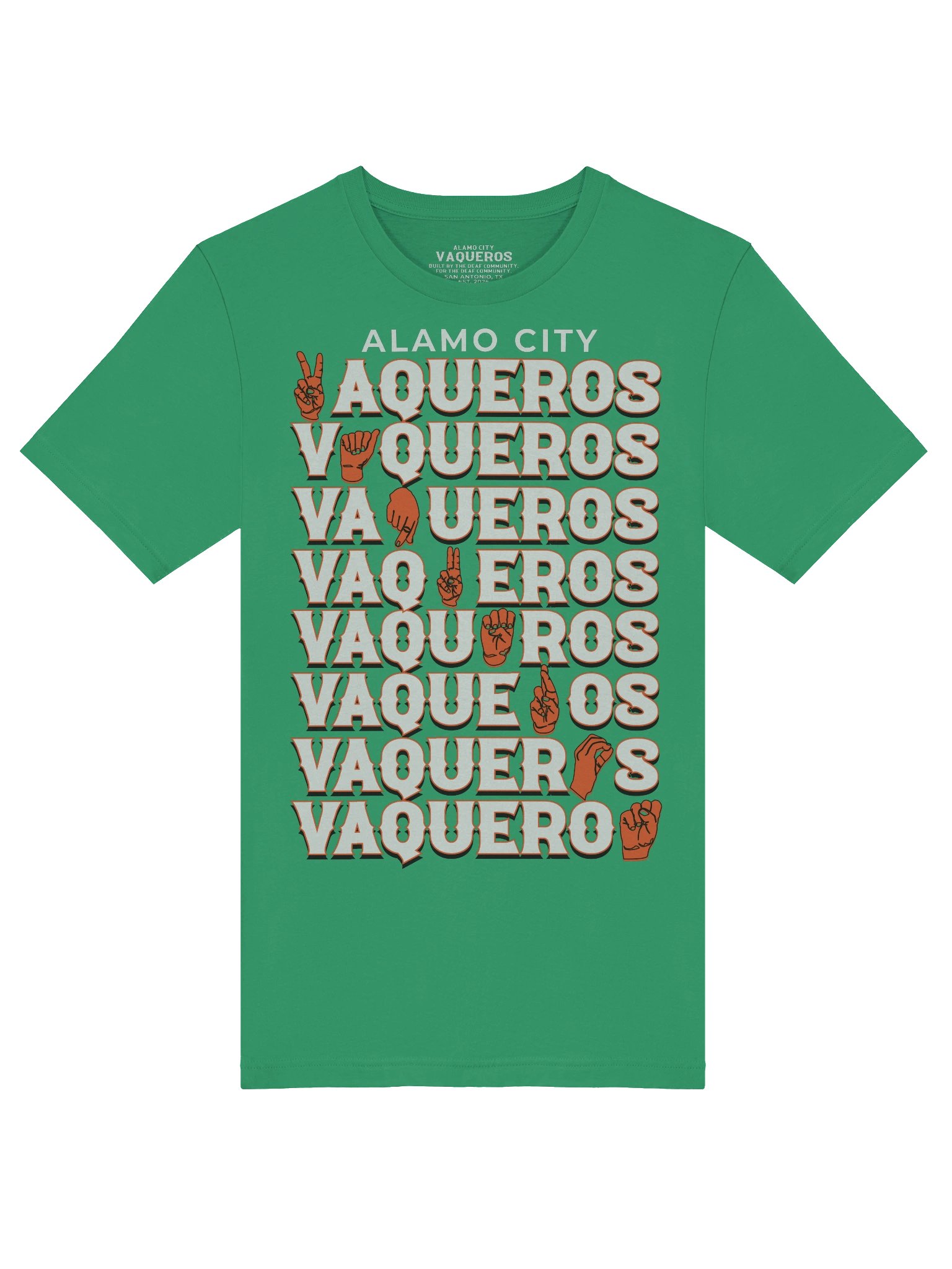 Alamo City Vaqueros Teal ASL Shirt product image (3)