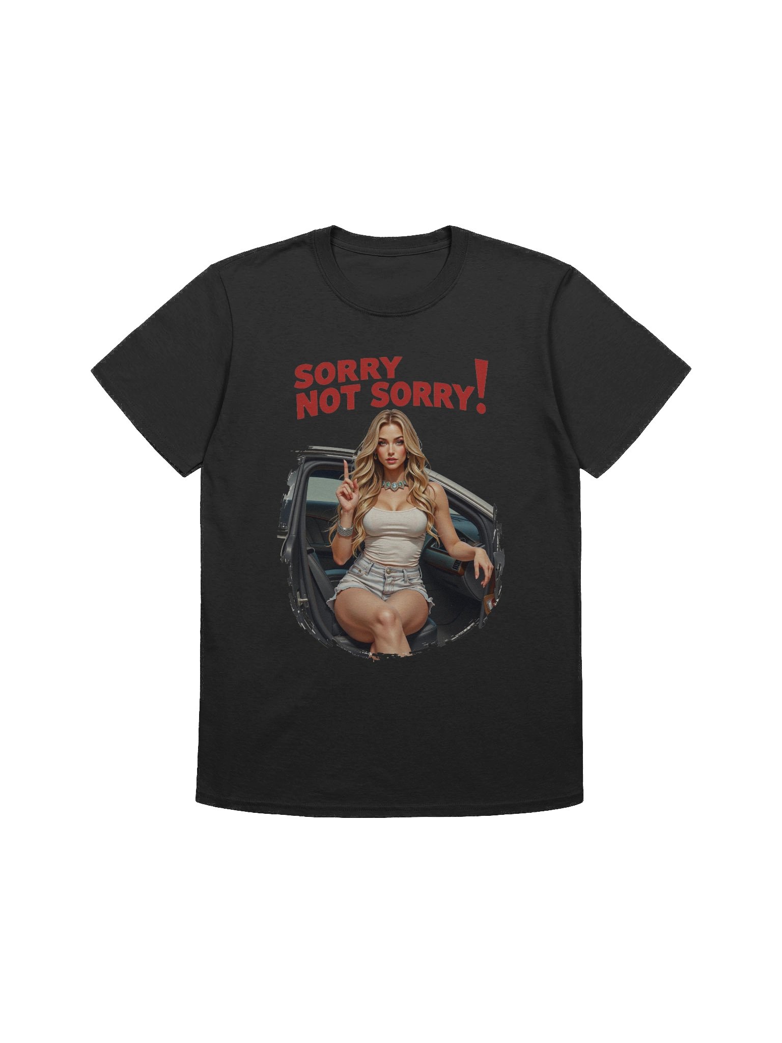 Sorry Not Sorry! Retro Car Illustration T-Shirt product image (3)