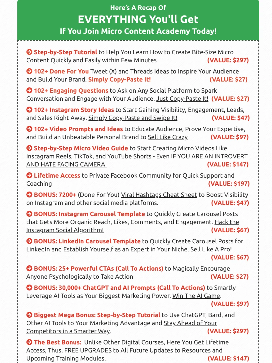 Micro Content Academy: Become a Content Creator Ninja with Bite-Size Content That Sells product image (2)