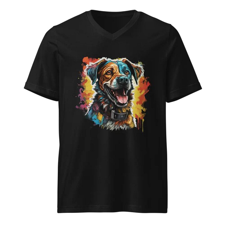 Joyful Pup Splash V-Neck Tee product image (1)
