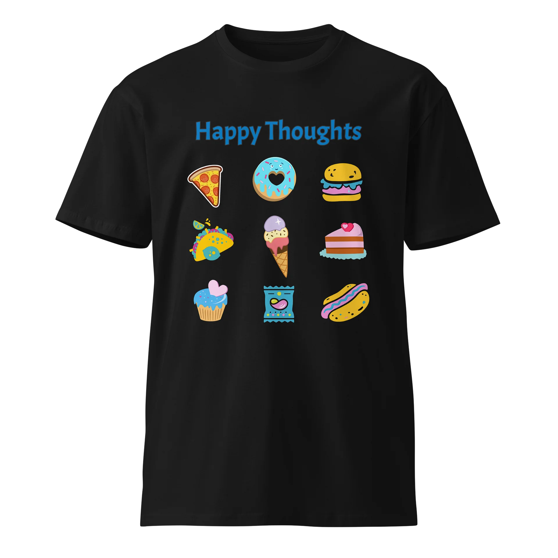 Happy Thoughts - Junk Food Lover - AS Colour Unisex Premium T-Shirt product image (3)