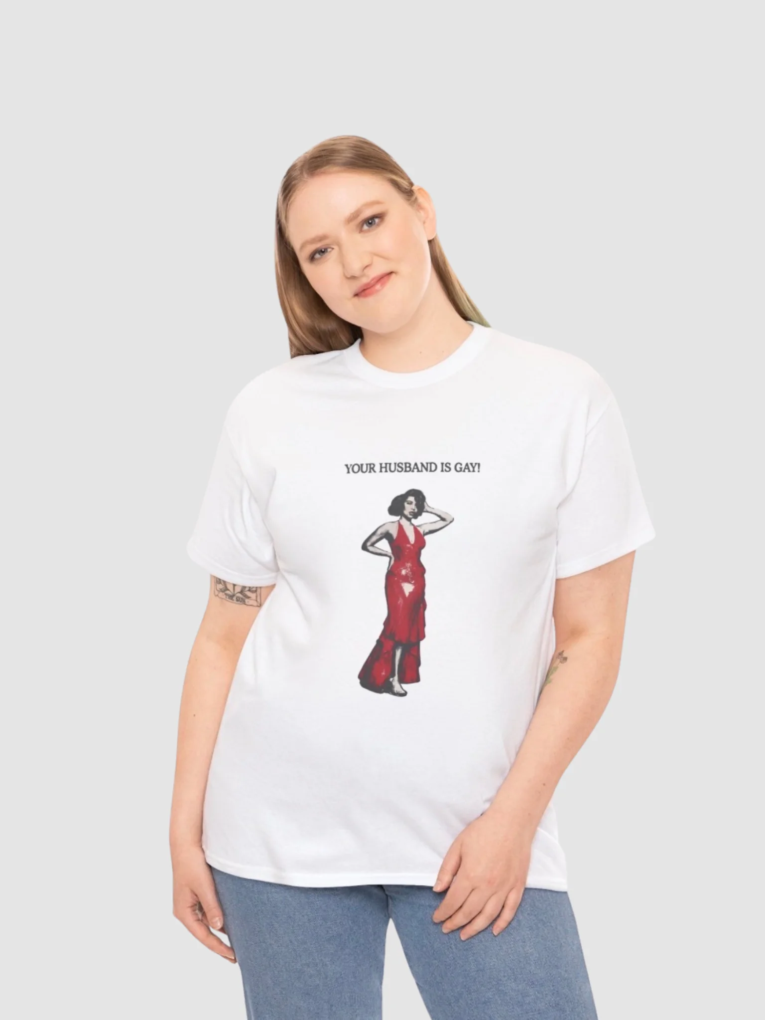 Raye Your Husband Is Gay Shirt product image (1)