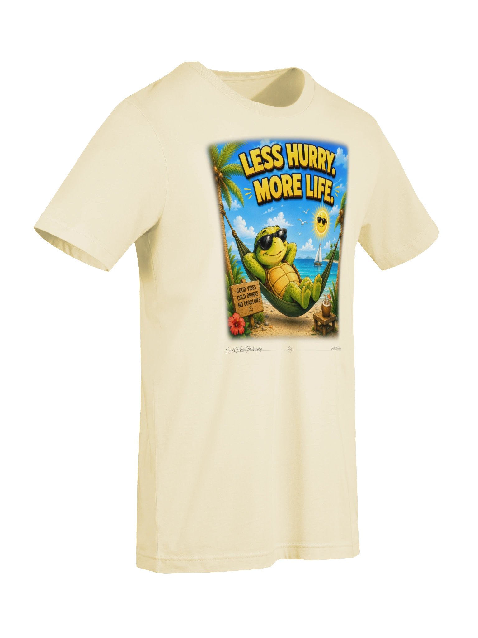 LESS HURRY. MORE LIFE. — Bella+Canvas 3001 Supersoft T-Shirt product image (2)