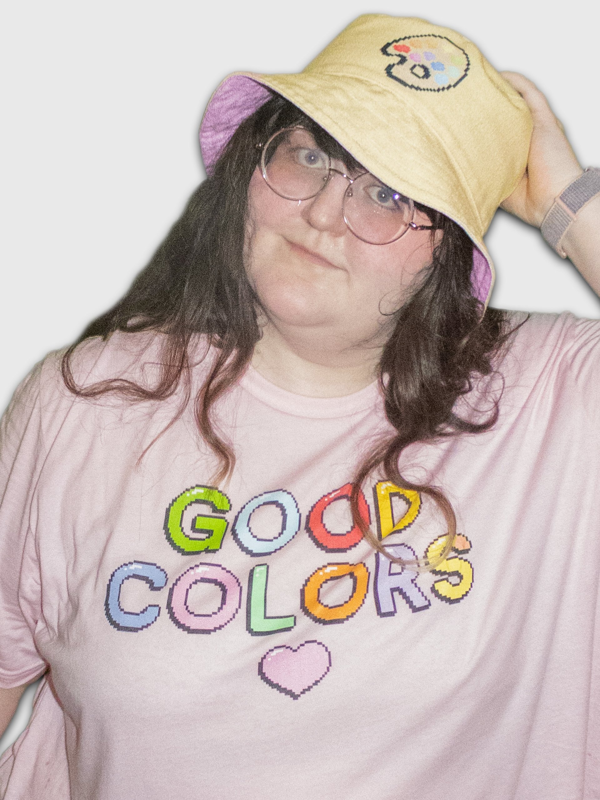 pixel pop reversable bucket hat product image (8)