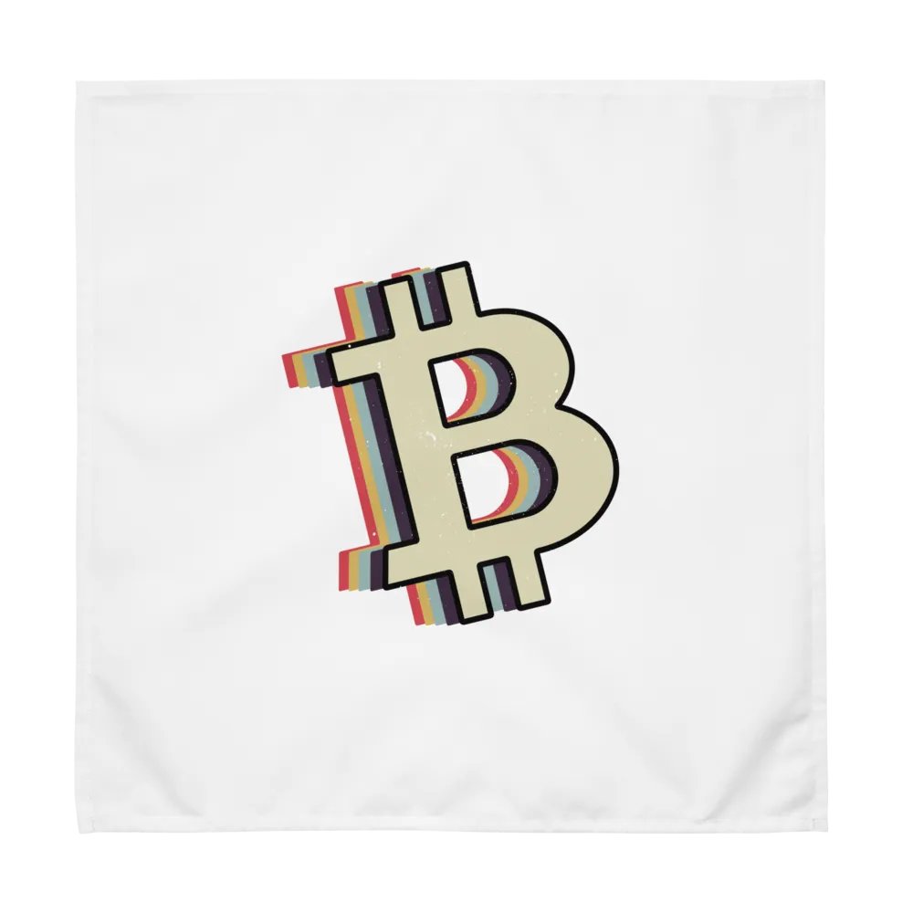 Rainbow Bitcoin Cloth Napkin Set (4) product image (1)