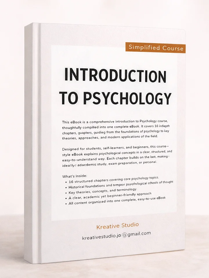 Introduction To Psychology Full Course product image (1)