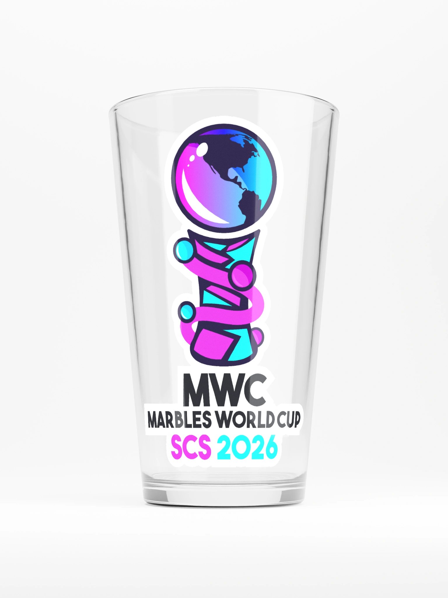 MARBLES WORLD CUP PINT GLASS product image (1)