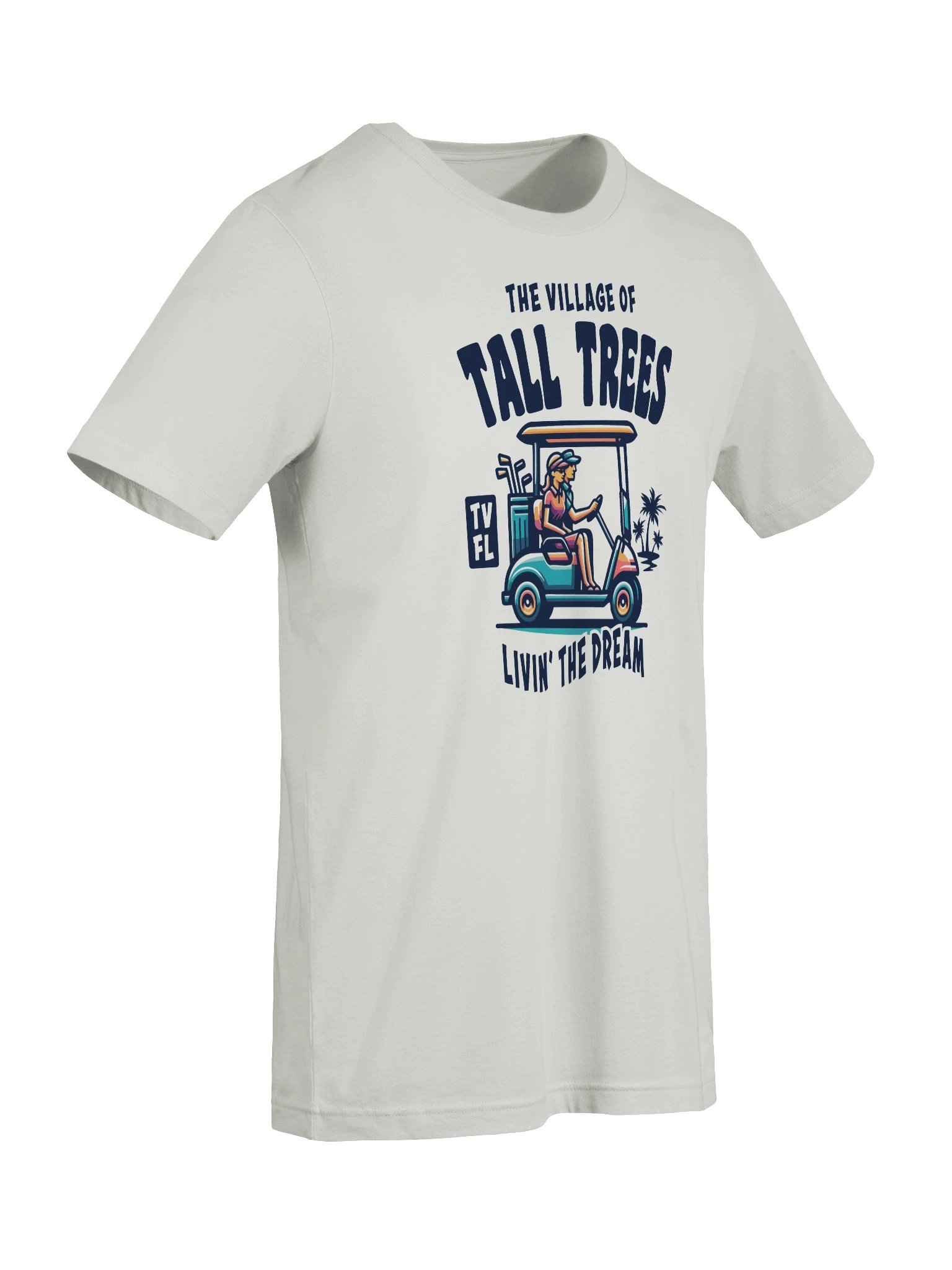 The Village of Tall Trees TV FL Golf Cart Design T-Shirt product image (79)